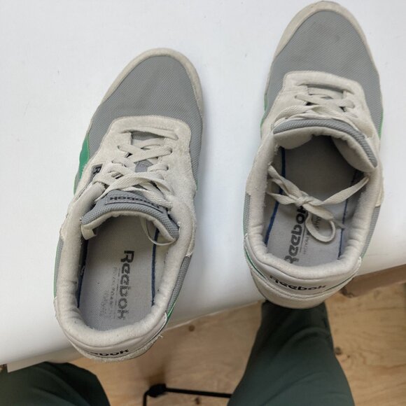 Reebok Classic Nylon Shoes Grey Off-White / Mint Green Men Sz 10 US Retro - Picture 13 of 13